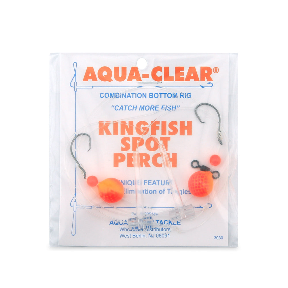 Aqua-Clear Hi-Lo Kingfish/Spot/Perch Rig w/Floats #2 Circle Hooks