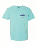 Fin-atics Lat/Lon w/Tuna Garment Dyed Chalky Mint Short Sleeve T-Shirt-1