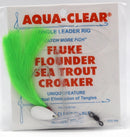 Aqua-Clear XL Spinner Flounder/Fluke/Weakfish/Croaker Rig w/ 2/0 Nickel Wide Gap Hook-1