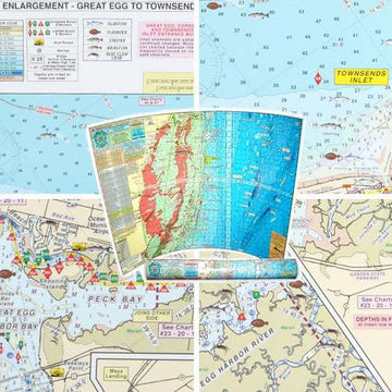 Home Port Chart #24 Back Bays Enlargement GE to Townsends Inlet