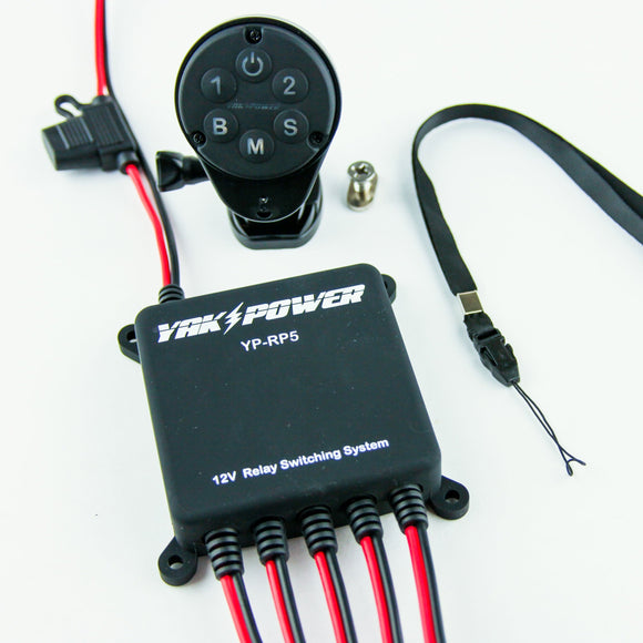 Yak-Power Wireless 5 Circuit Digital Switcher with Integrated Bluetooth