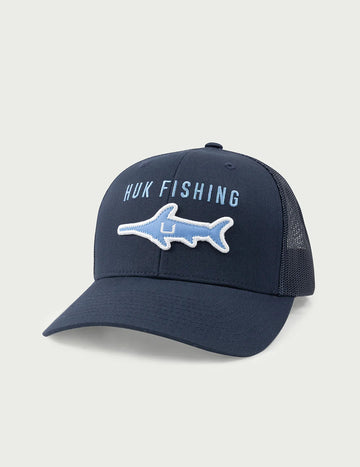 Huk Fish Stack Trucker Hat - Naval Academy