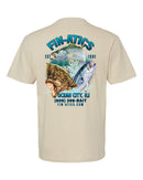 Fin-atics NJ Fish Collage Mens T-Shirt - Sand-1