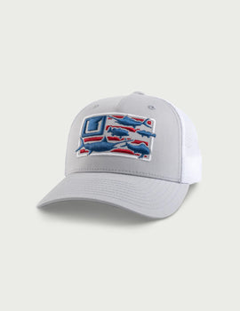 Huk Youth Trophy Flag Trucker Hat