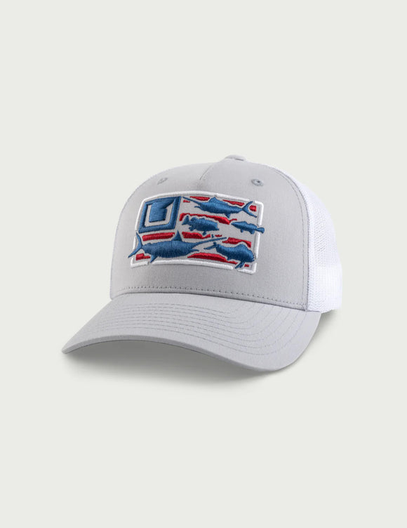Huk Youth Trophy Flag Trucker Hat